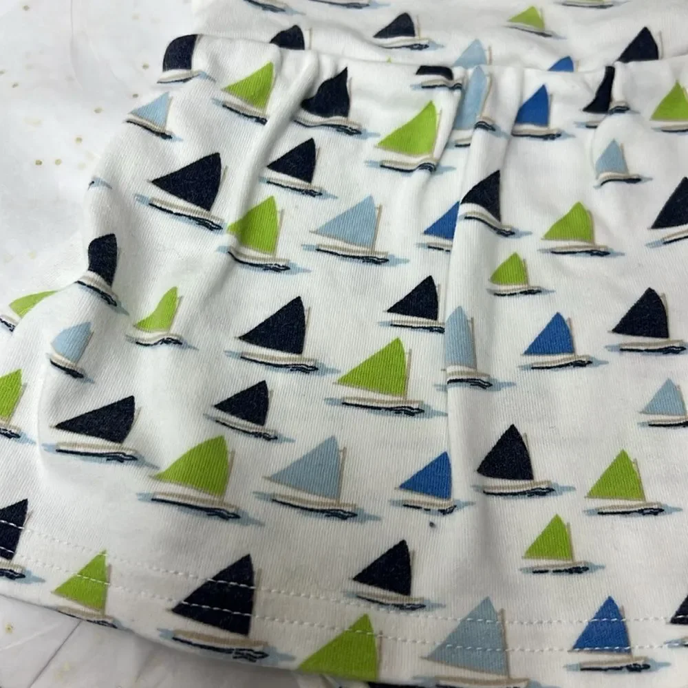 Zutano knit dress with sailboats EUC size 6 m